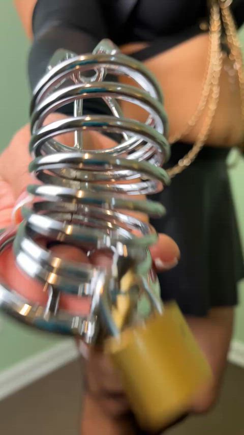 Sissygasm Caged and Domina — caged