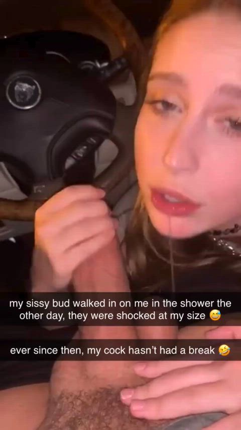 ur sissy bud found out about ur cock size.. 😋