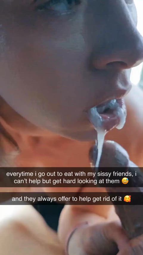 your sissy friend offered to get rid of your boner 😅 — cuckold