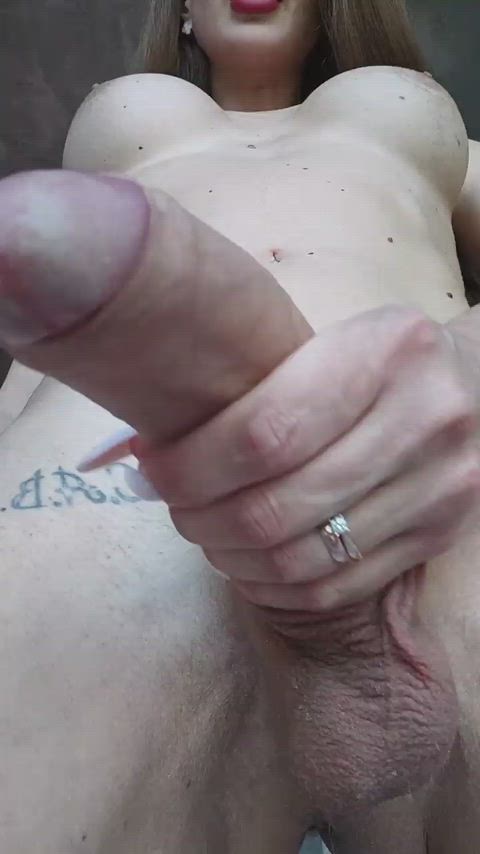 Ts Lingerie: Big Dick Blowjob Cock — cute