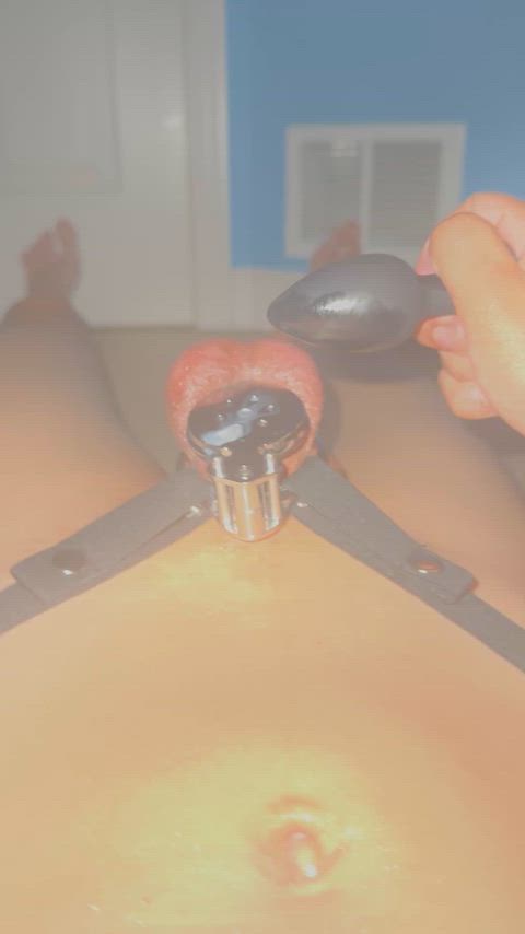 Microchastity — Chastity, Chastity Belt & Cumshot — femboy