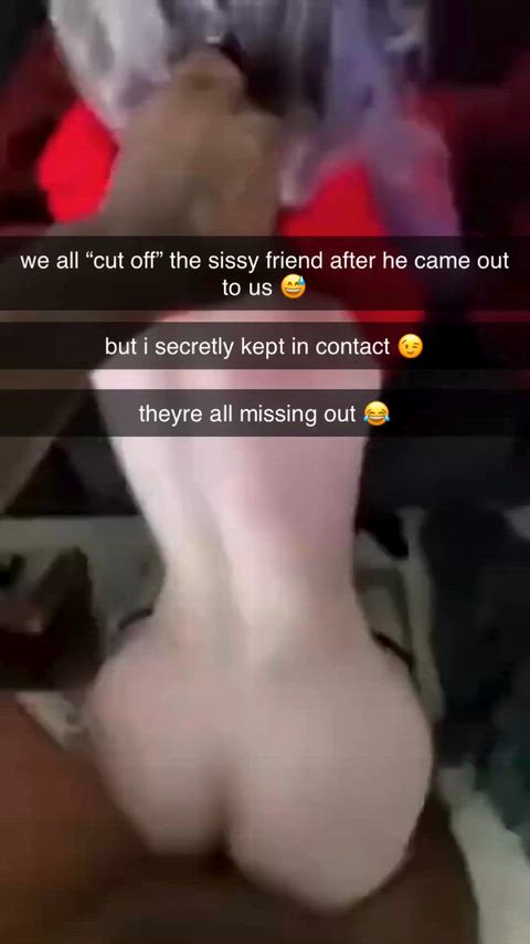 why you always stay in touch with the sissy friend 😉 — cuckold