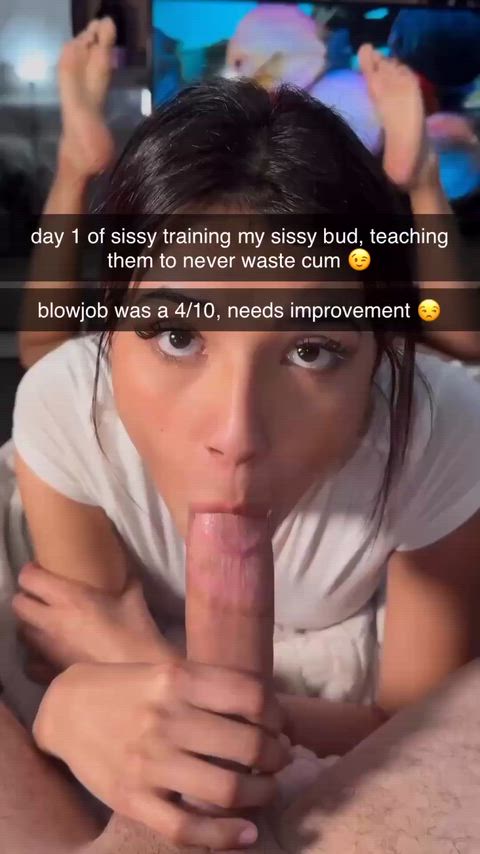 day 1 of sissy training.. 💪