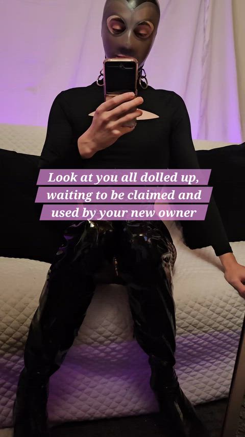 Glossed up, locked in, and completely in charge tonight 🖤 — femboy