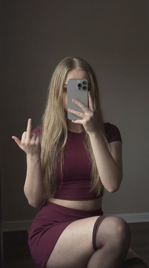 Microchastity — Femboy, Handjob & Middle finger — femboy