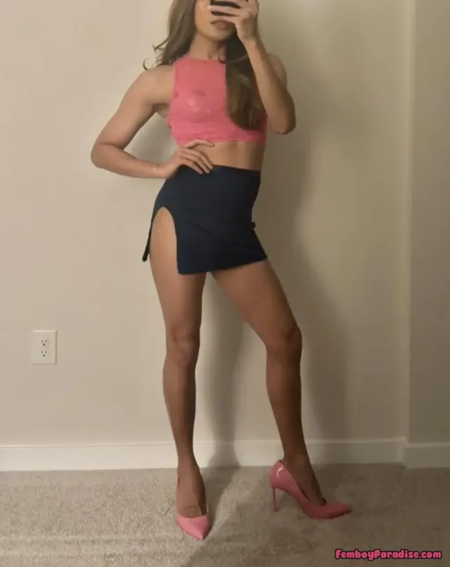 Pink on Pink 💕💓🌸 — crossdressing