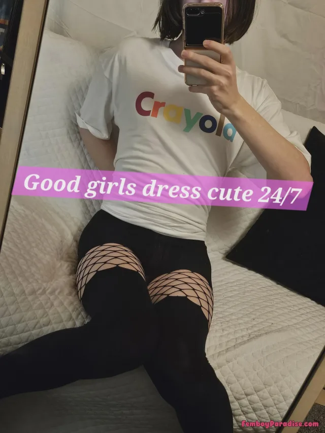 Get dressed already! — sissy caption