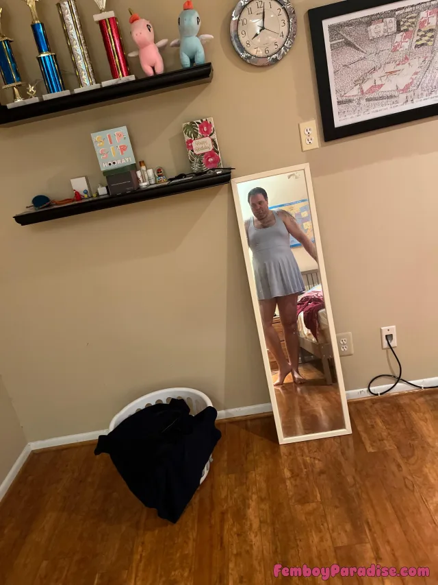 Felt like wearing a dress 👗 — crossdressing