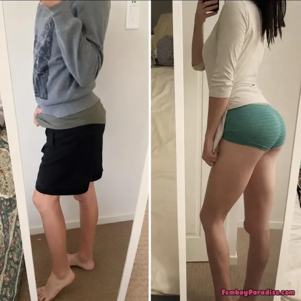 Same pose, but ones for father and friends and the other is for daddy and men. Think my family and friends know?