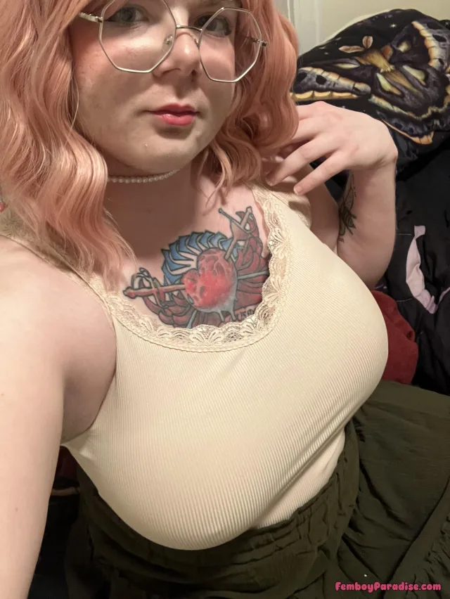 Just a little cami and skirt combo — crossdressing