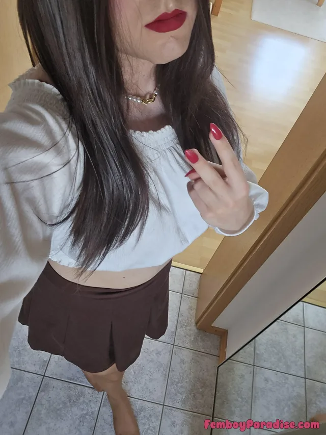 Probably the cutest I've ever looked. Do you agree? 💅🫦 — crossdressing