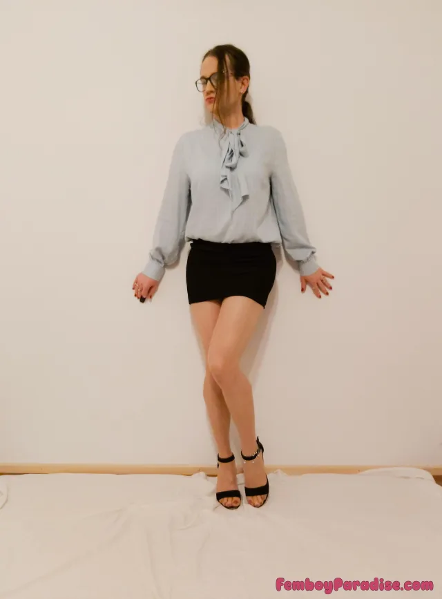 Mini skirt is always top — crossdressing