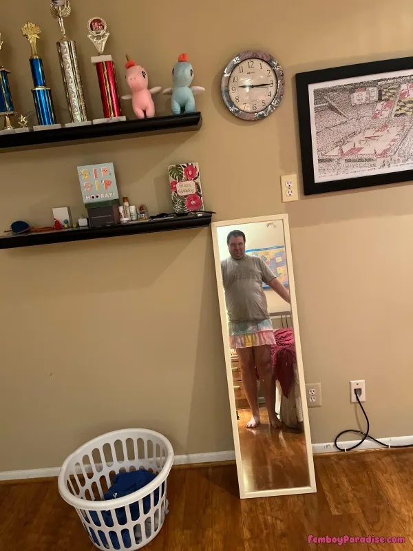 Fun multicolor skirt for my Friday night