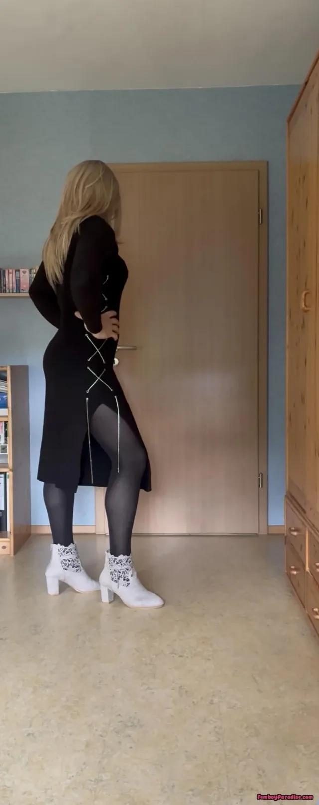 Ich mag die Kombination aus Schwarz und Silber 🩶 — crossdressing