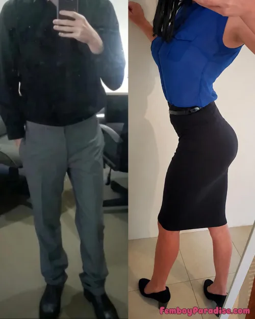 Which office uniform suits me better?
