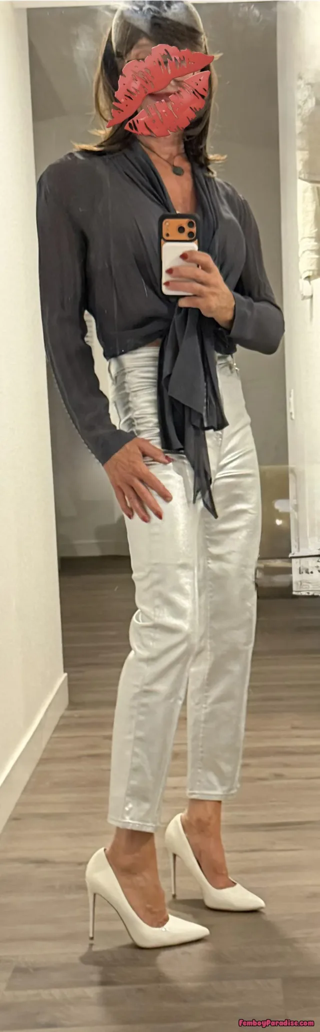 Shinny pants — crossdressing