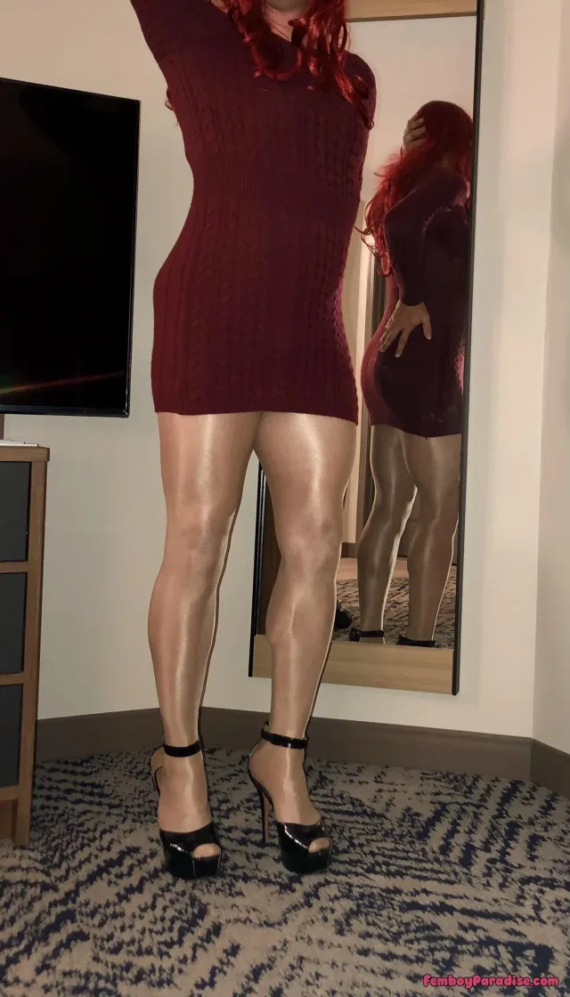 Who knew working from home felt so good? — crossdressing