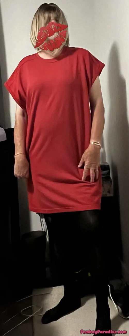 A red dress