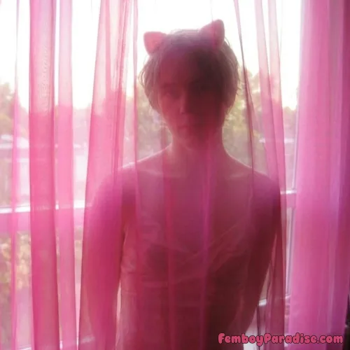 Femboy behind the curtain