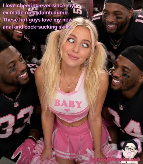 Low I.Q. Dumb Bimbo Becomes a Cheerleader
