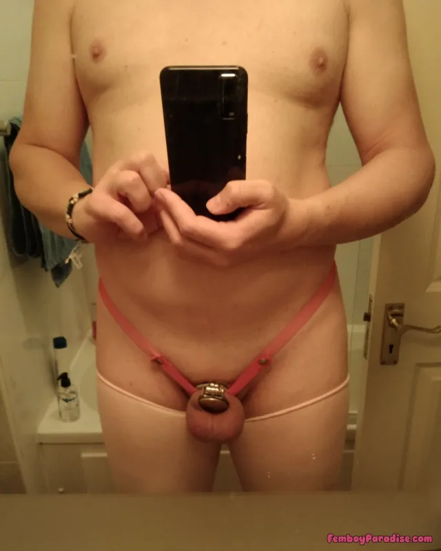 Getting ready for another sissy day — femboy